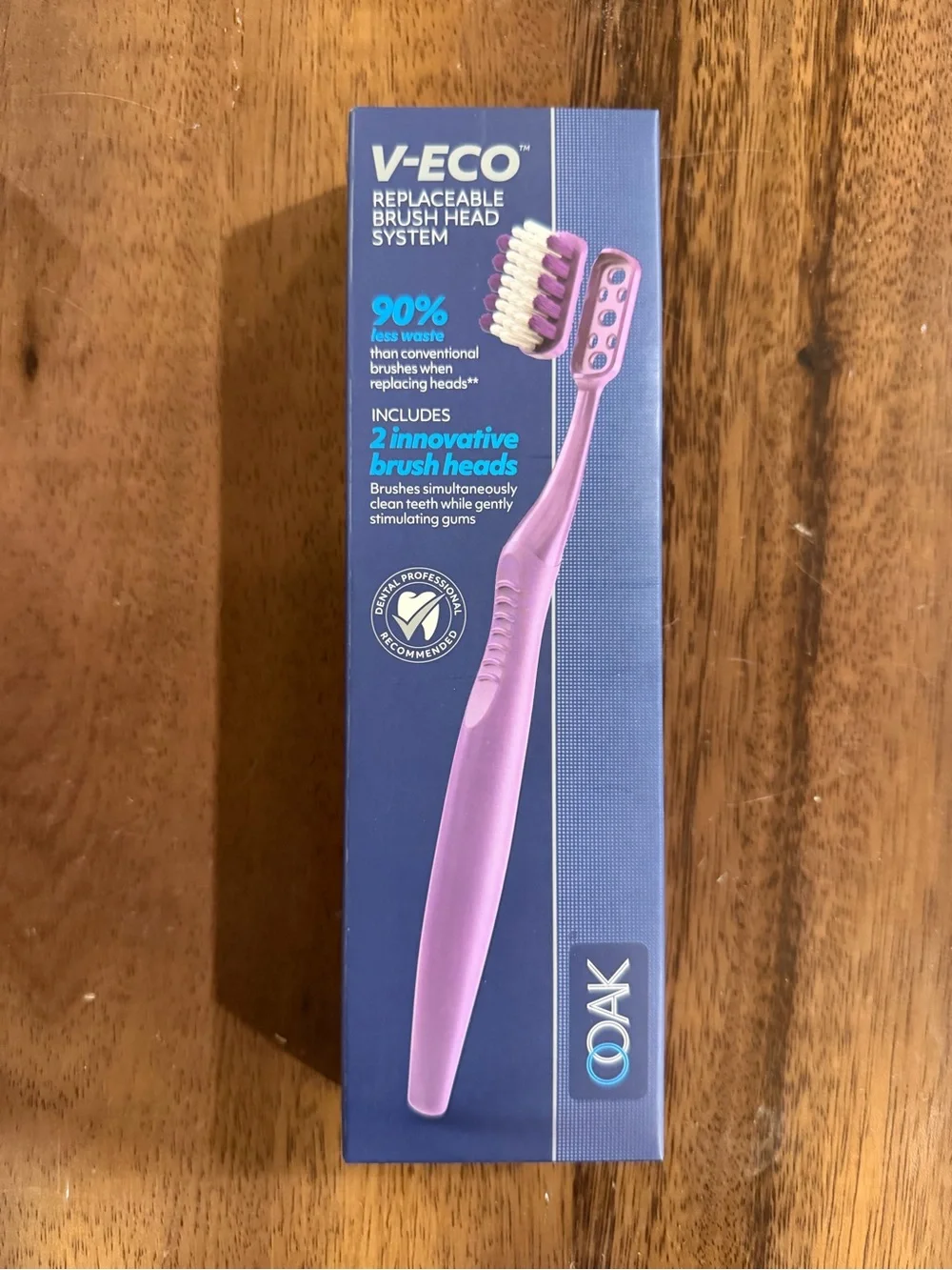 V-Eco Toothbrush Set — Pink, Black, Purple, Cream